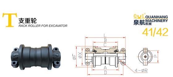 CAT 320/323 Εκσκαφέας μηχανή γάντζου ορυχείο ζυγισμένο πάχυντο κυλίνδρο κάτω τροχό τροχονόμετρο