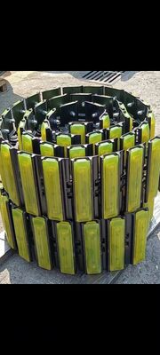 Συναρμολόγηση αλυσίδας ερπύστριας εκσκαφέα με ελαστική πλάκα, αλυσίδα ερπύστριας με συναρμολόγηση πέλματος για μέρη υποπλαισίου