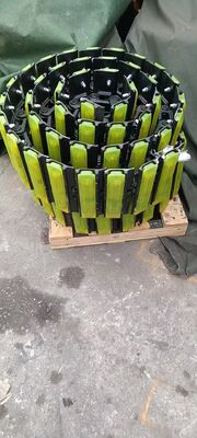 Συναρμολόγηση αλυσίδας ερπύστριας εκσκαφέα με ελαστική πλάκα, αλυσίδα ερπύστριας με συναρμολόγηση πέλματος για μέρη υποπλαισίου